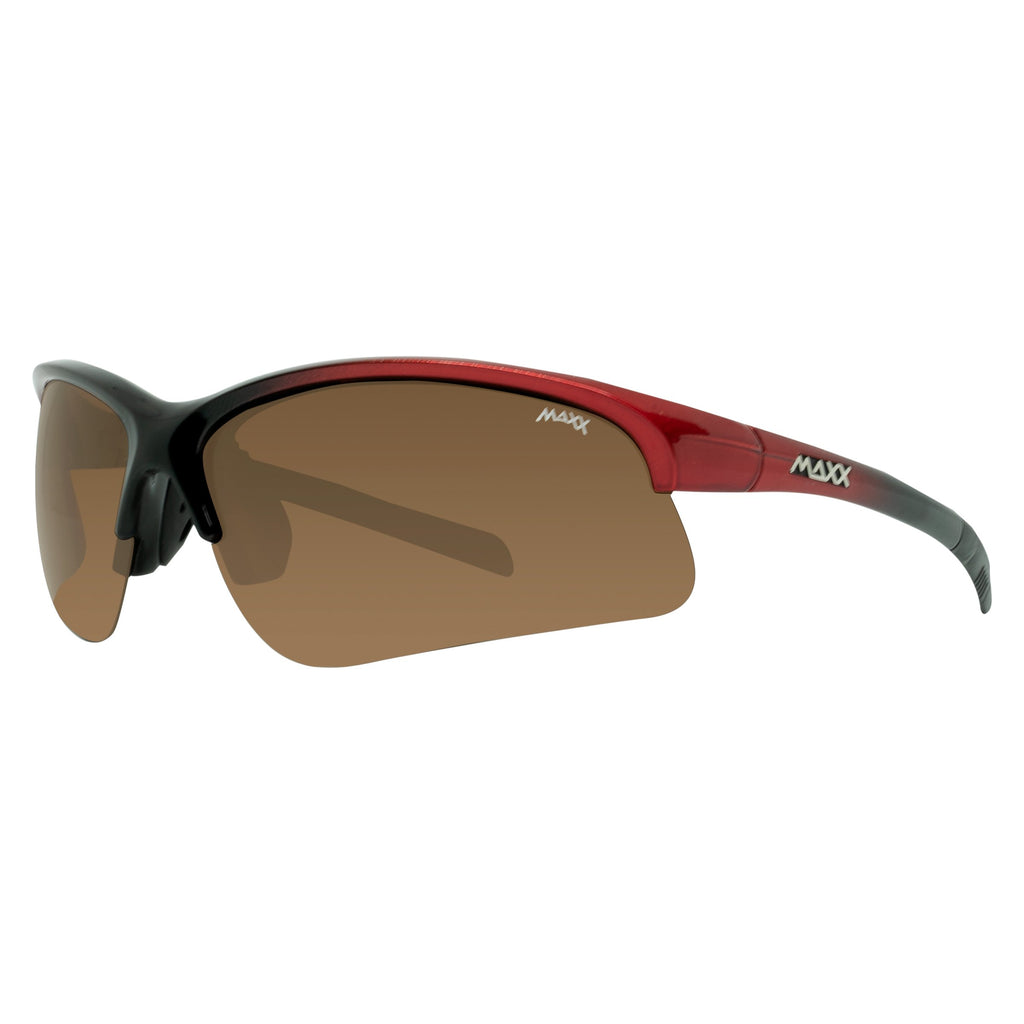 Domain Brown Polarized Sunglasses - Black & Red