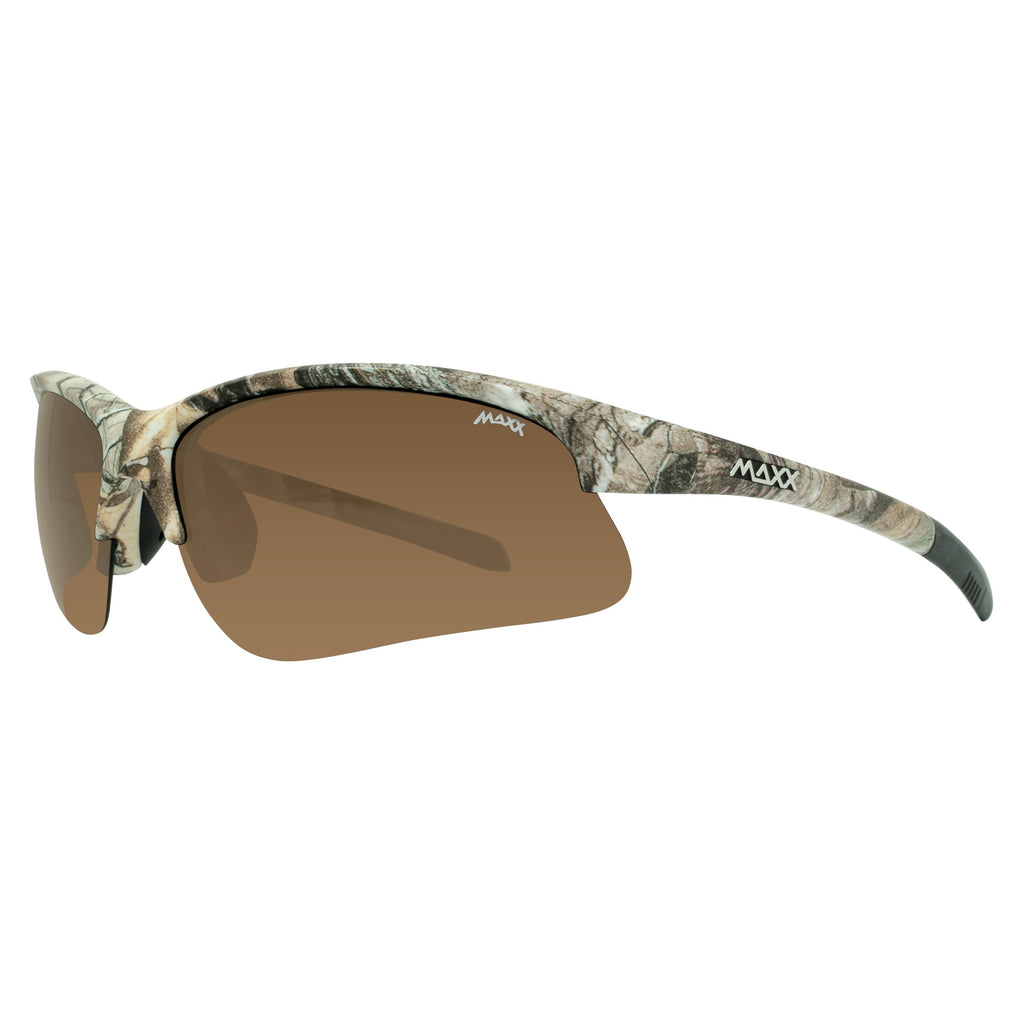 Domain Camo Leaf Brown Polarized Sunglasses