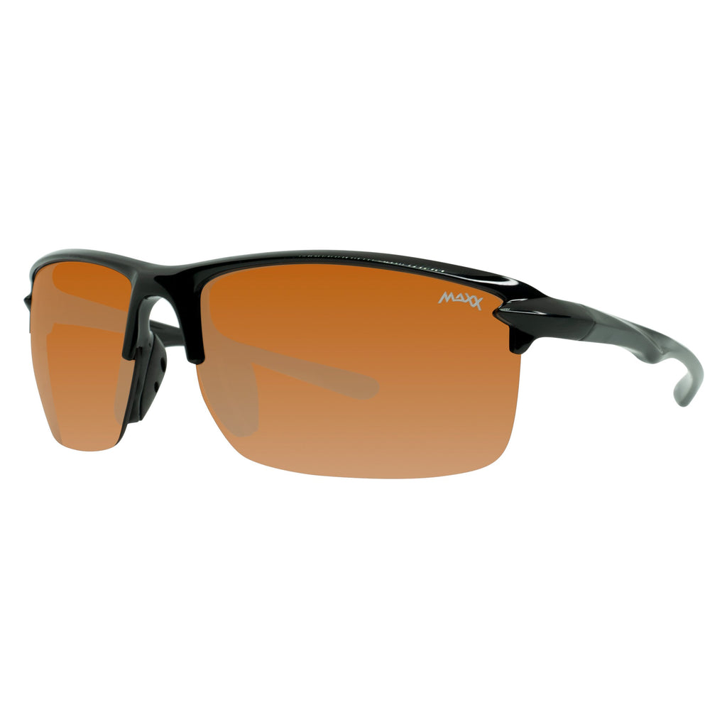 14er Half-Frame HD Sunglasses in Black 